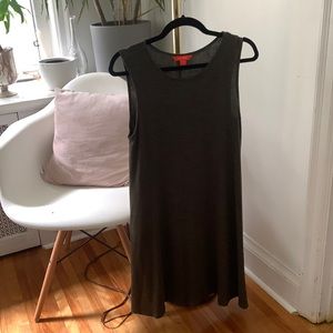 Heathered green sleeveless dress